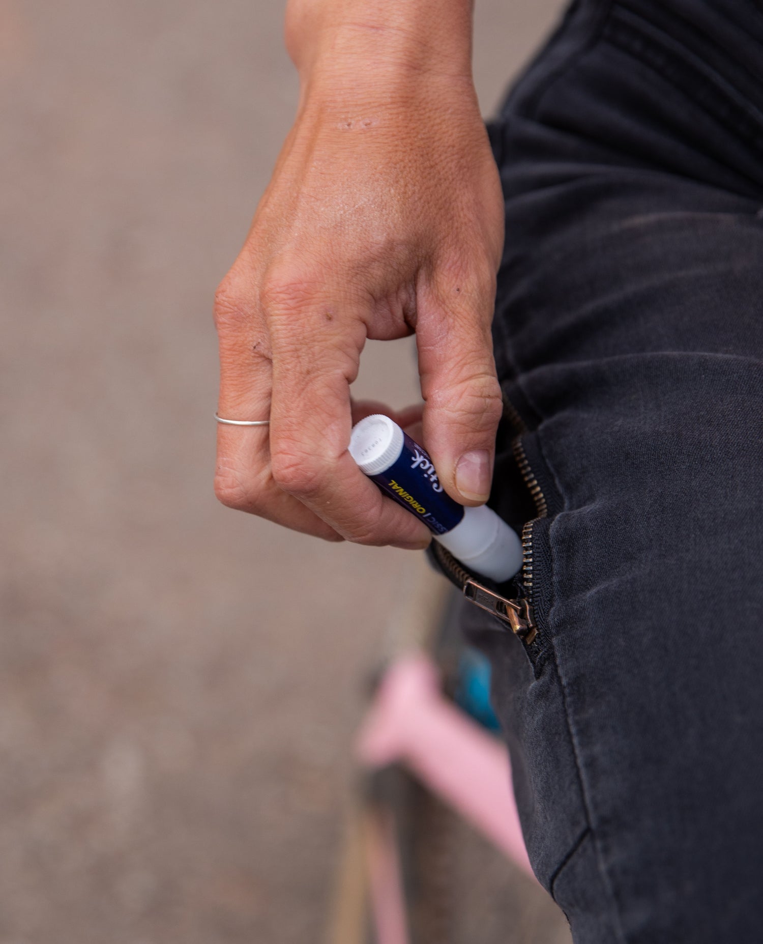 Women on a bike in jeans